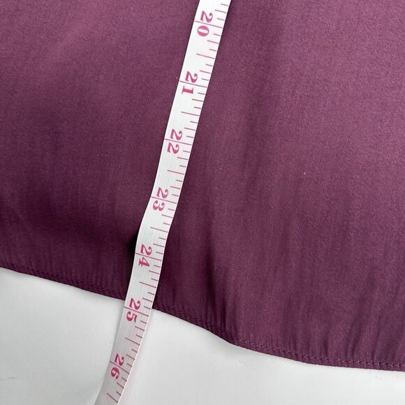 Evereve Tank Top Kyle V Neck Cami Merlot Burgundy Womens Size XL Satin Flowy NWT - Picture 12 of 12